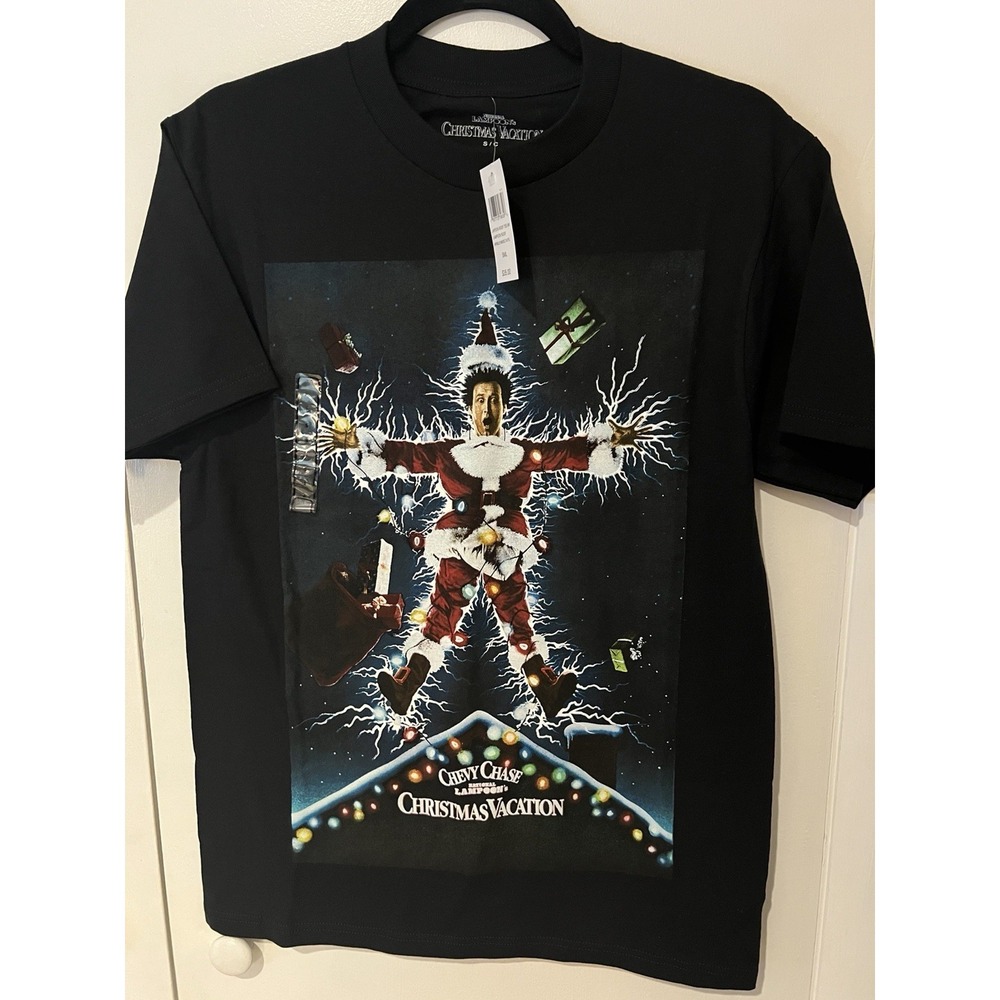 National Lampoon's Christmas Vacation Adult Size Small Black Graphic Chevy Chase